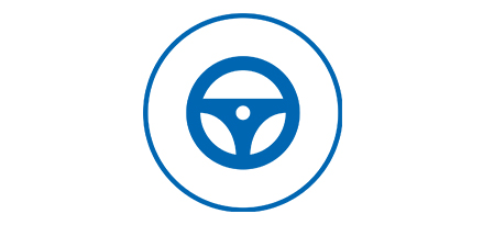 Steering wheel icon